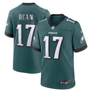 Nakobe Dean Philadelphia Eagles Nike Team Game Jersey - Midnight Green- 49Native