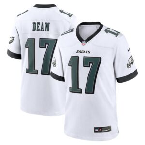 Nakobe Dean Philadelphia Eagles Nike White Game Jersey - White- 49Native
