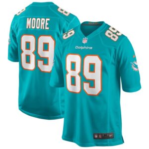 Nat Moore Miami Dolphins Nike Game Retired Player Jersey - Aqua- 49Native