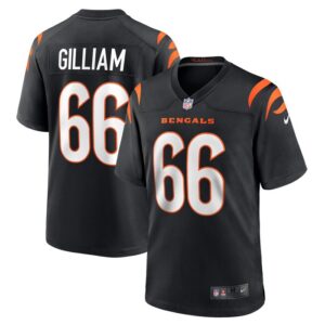 Nate Gilliam Cincinnati Bengals Nike Game Player Jersey - Black- 49Native