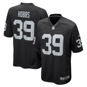 Nate Hobbs Las Vegas Raiders Nike Game Jersey - Black- 49Native