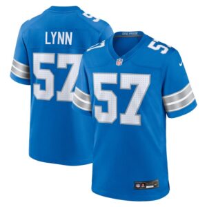 Nate Lynn Detroit Lions Nike Game Jersey -  Blue- 49Native