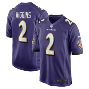 Nate Wiggins Baltimore Ravens Nike 2024 NFL Draft First Round Pick Player Game Jersey - Purple- 49Native