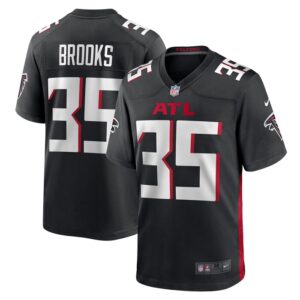 Natrone Brooks Atlanta Falcons Nike Team Game Jersey -  Black- 49Native