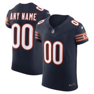 Chicago Bears Nike Vapor F.U.S.E. Elite Custom Jersey - Navy- 49Native