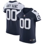 Dallas Cowboys Nike Alternate Vapor Elite Custom Jersey - Navy- 49Native