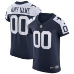 Dallas Cowboys Nike Alternate Vapor Elite Custom Jersey - Navy- 49Native