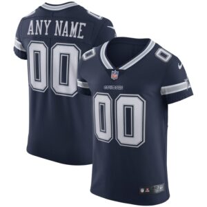 Dallas Cowboys Nike Vapor Elite Custom Jersey - Navy- 49Native