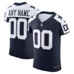 Dallas Cowboys Nike Vapor F.U.S.E. Elite Custom Jersey - Navy- 49Native