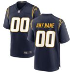 Los Angeles Chargers Nike Alternate Custom Game Jersey - Navy- 49Native