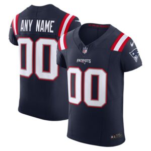 New England Patriots Nike Vapor F.U.S.E. Elite Custom Jersey - Navy- 49Native