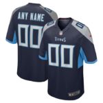 Tennessee Titans Nike Custom Jersey - Navy- 49Native