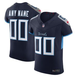Tennessee Titans Nike  Vapor F.U.S.E. Elite Custom Jersey - Navy- 49Native