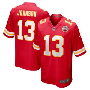 Nazeeh Johnson Kansas City Chiefs Nike Game Player Jersey - Red- 49Native