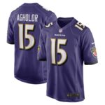 Nelson Agholor Baltimore Ravens Nike Game Jersey - Purple- 49Native