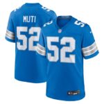 Netane Muti Detroit Lions Nike Game Jersey -  Blue- 49Native