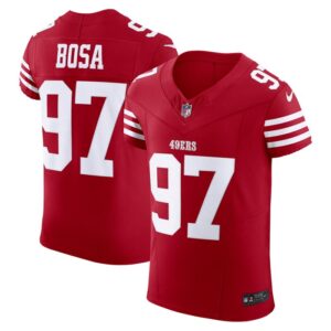 Nick Bosa San Francisco 49ers Nike Vapor F.U.S.E. Elite Jersey - Scarlet- 49Native