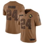 Nick Chubb Cleveland Browns Nike 2023 Salute To Service Limited Jersey - Brown- 49Native