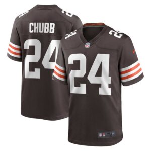Nick Chubb Cleveland Browns Nike Game Jersey - Brown- 49Native