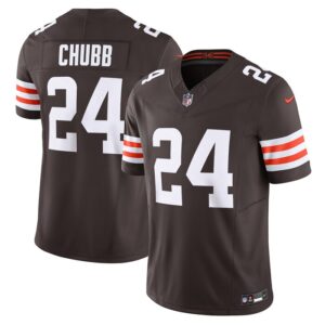 Nick Chubb Cleveland Browns Nike Vapor F.U.S.E. Limited Jersey - Brown- 49Native