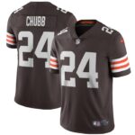 Nick Chubb Cleveland Browns Nike Vapor Limited Jersey - Brown- 49Native