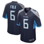 Nick Folk Tennessee Titans Nike Team Game Jersey -  Navy- 49Native