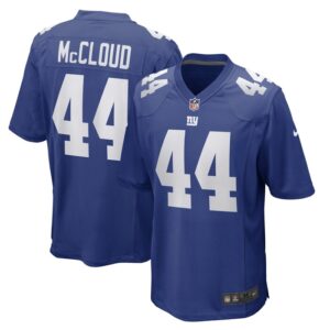 Nick McCloud New York Giants Nike Game Player Jersey - Royal- 49Native