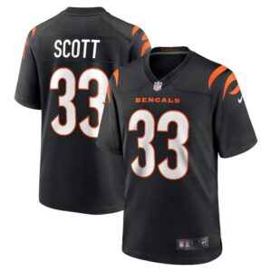 Nick Scott Cincinnati Bengals Nike Game Player Jersey - Black- 49Native