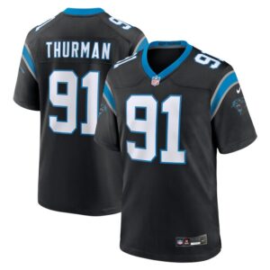 Nick Thurman Carolina Panthers Nike Team Game Jersey -  Black- 49Native