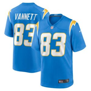 Nick Vannett Los Angeles Chargers Nike Team Game Jersey -  Powder Blue- 49Native
