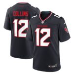Nico Collins Houston Texans Nike Game Jersey - Navy- 49Native