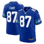 Noah Fant Seattle Seahawks Nike Throwback Player Game Jersey - Royal- 49Native