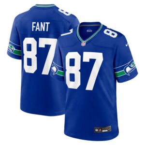 Noah Fant Seattle Seahawks Nike Throwback Player Game Jersey - Royal- 49Native