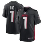 Number 1 Dad Atlanta Falcons Nike Game Jersey - Black- 49Native