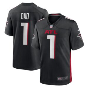 Number 1 Dad Atlanta Falcons Nike Game Jersey - Black- 49Native