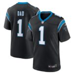Number 1 Dad Carolina Panthers Nike Game Jersey - Black- 49Native