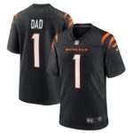 Number 1 Dad Cincinnati Bengals Nike Game Jersey - Black- 49Native
