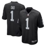 Number 1 Dad Las Vegas Raiders Nike Game Jersey - Black- 49Native