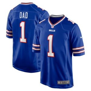Number 1 Dad Buffalo Bills Nike Game Jersey - Royal- 49Native