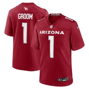 Number 1 Groom Arizona Cardinals Nike Game Jersey - Cardinal- 49Native