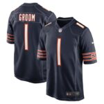 Number 1 Groom Chicago Bears Nike Game Jersey - Navy- 49Native