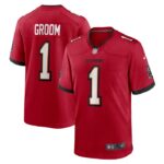 Number 1 Groom Tampa Bay Buccaneers Nike Game Jersey - Red- 49Native