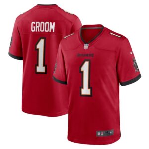 Number 1 Groom Tampa Bay Buccaneers Nike Game Jersey - Red- 49Native