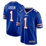 Number 1 Groom Buffalo Bills Nike Game Jersey - Royal- 49Native
