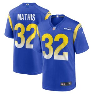 Ochaun Mathis Los Angeles Rams Nike Home Game Jersey - Royal- 49Native