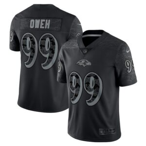 Odafe Oweh Baltimore Ravens Nike RFLCTV Limited Jersey - Black- 49Native