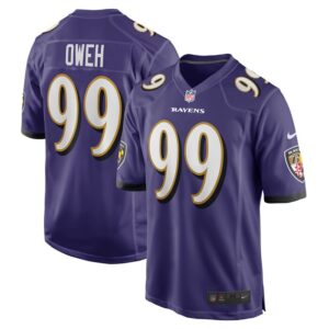 Odafe Oweh Baltimore Ravens Nike Game Player Jersey - Purple- 49Native