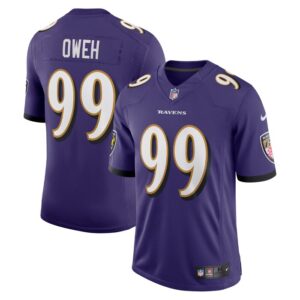 Odafe Oweh Baltimore Ravens Nike Vapor Limited Jersey - Purple- 49Native