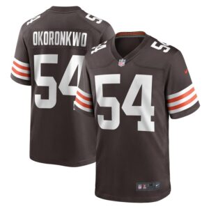 Ogbonnia Okoronkwo Cleveland Browns Nike Game Player Jersey - Brown- 49Native