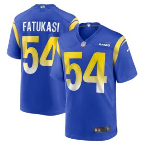 Olakunle Fatukasi Los Angeles Rams Nike  Game Jersey -  Royal- 49Native